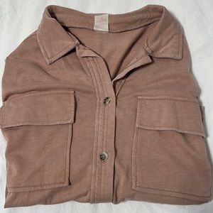 Oversized long sleeve jacket